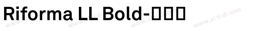 Riforma LL Bold字体转换 Riforma LL Bold字体转换
